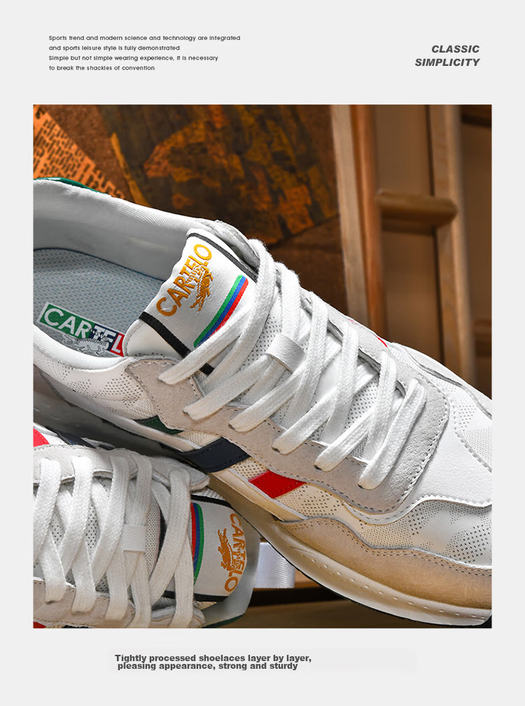 CARTELO Men's Shoes, Breathable Casual Sports Sneakers, Autumn And Winter Outdoor Jogging Hiking Travel Retro Versatile Classic New Style 7