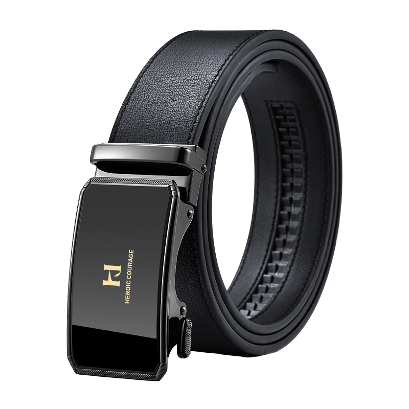 HLA Men's Belt with Automatic Buckle, Business Genuine Leather Waistband, Practical Birthday Gift for Boyfriend Or Husband, Fashionable Present