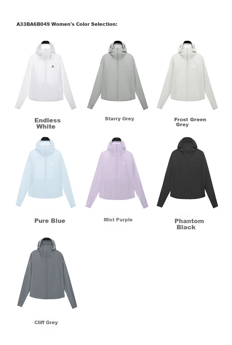 CAMEL Wang Junkai Edition Original Yarn Sun Protection Jacket Women High SPF Ice Cooling Quick-Dry Outdoor Skin Jacket O002 M 14