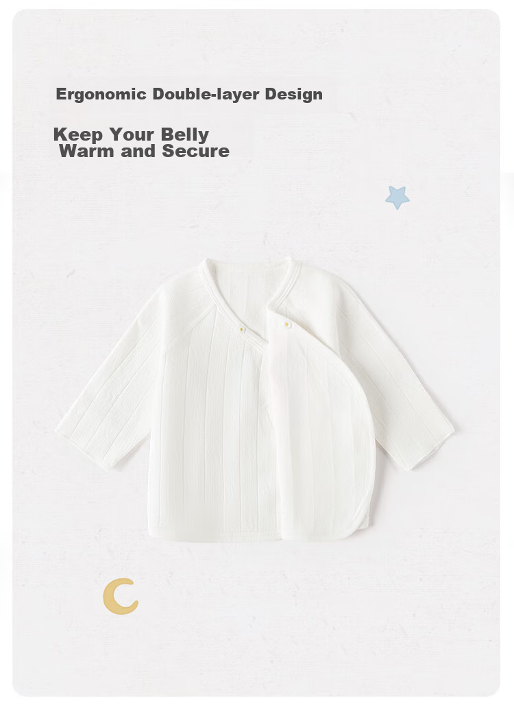Babylove Infant Half-Back Shirt Spring And Autumn Style, Newborn Clothes, Baby Top, Newborn Monk Robe, 0-3 Months 7