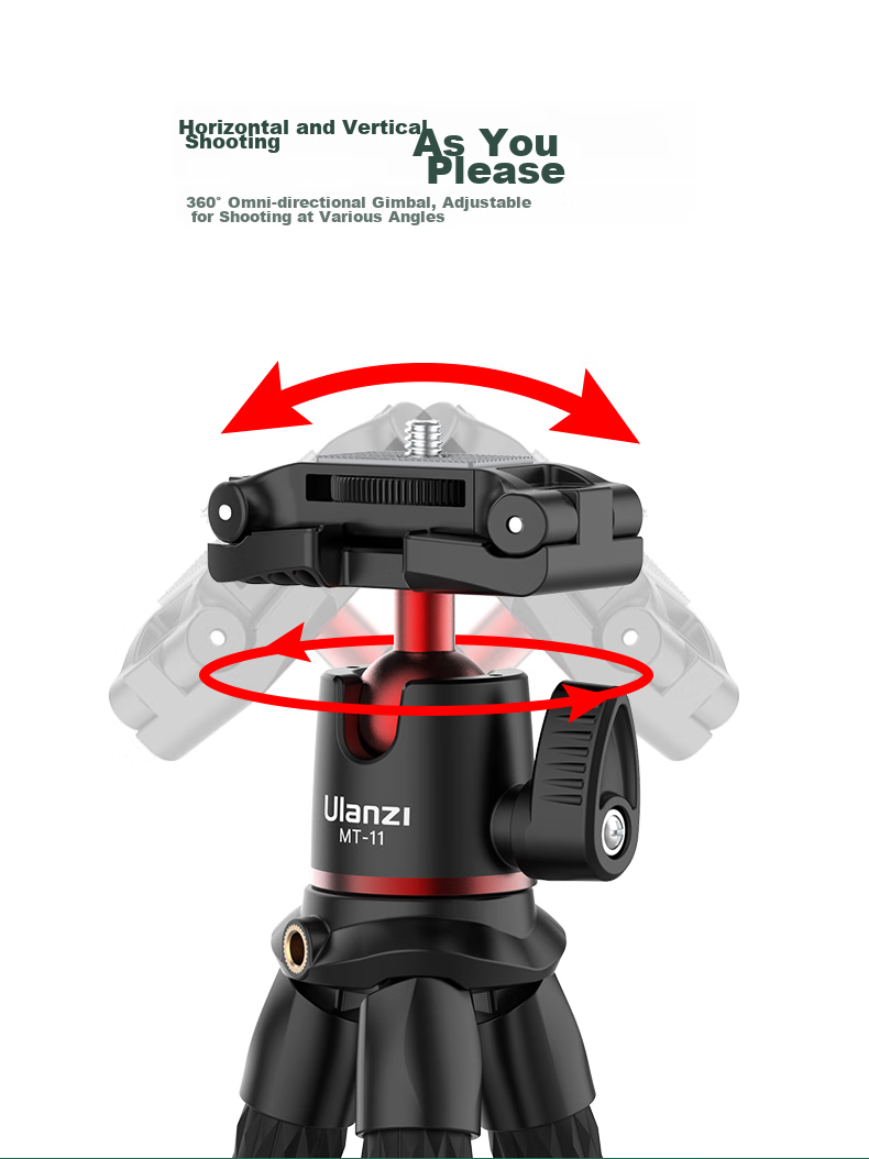 Ulanzi MT-11 Multifunctional Portable Octopus Tripod Selfie Stand for Smartphones, DSLRs, Mirrorless Cameras, Universal Vlog Video Live Streaming Photography And Videography Bracket 4