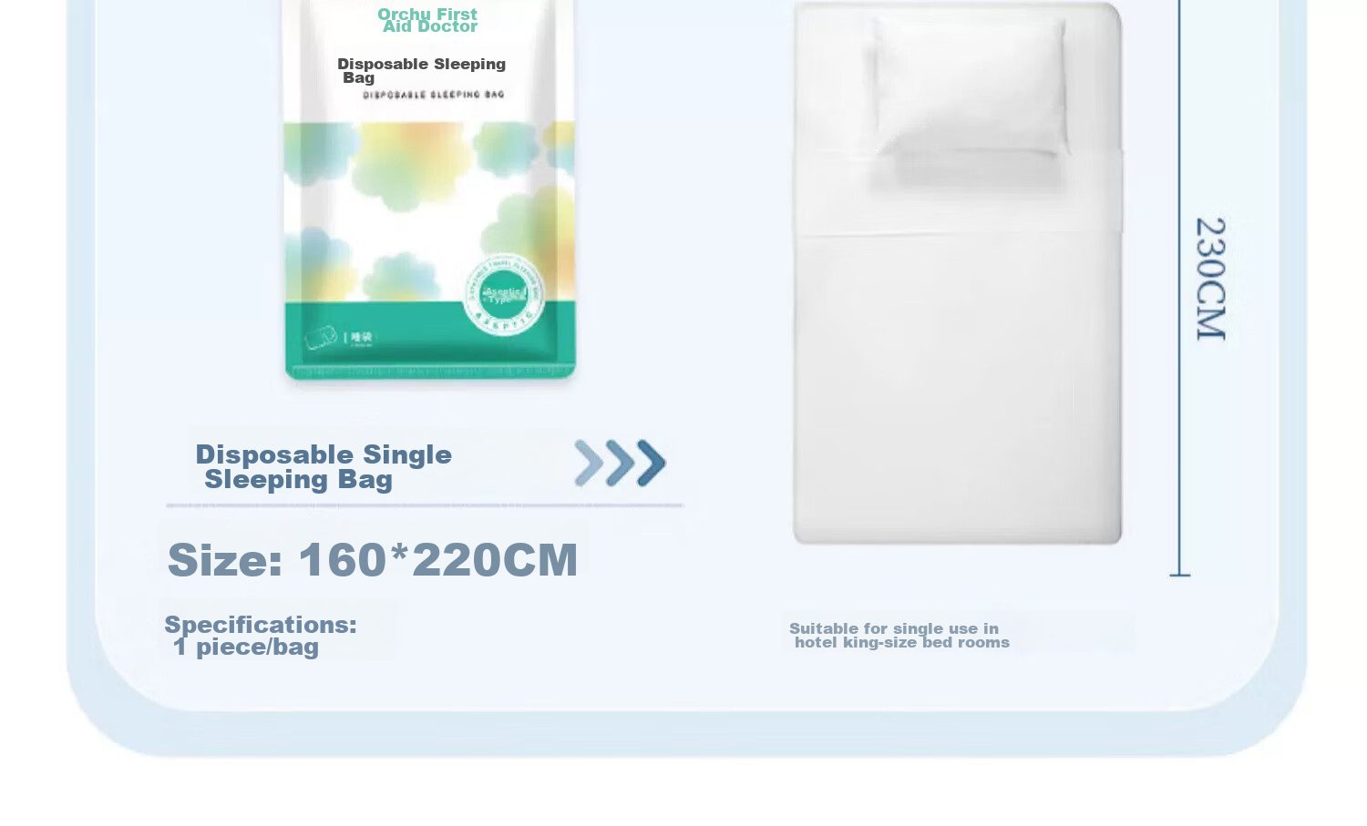 CHUYISHENG Disposable Sleeping Bag, Hotel Hygiene Sleeping Bag, Train Sleeper Travel Bed Sheet, Duvet Cover, Pillowcase, Disposable Three Or Four-Piece Set 21
