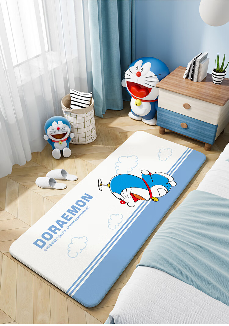 Dajiang Doraemon Co-Branded Carpet, Bedroom Bedside Rug, Children's Room Cartoon Fun Long Strip Bedrug, 80x160cm 13