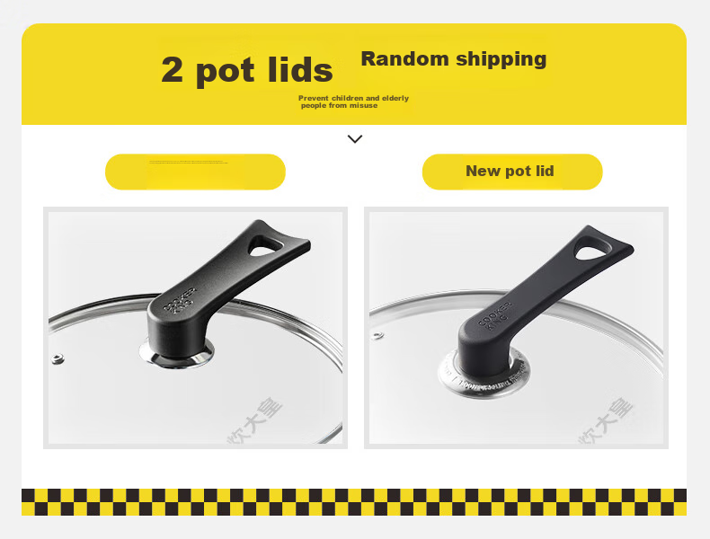 COOKER KING Glass Lid with Handle, 28cm, 304 Stainless Steel Edging, Suitable for Wok, Frying Pan, Hot Pot, Steamer, Shatterproof 1
