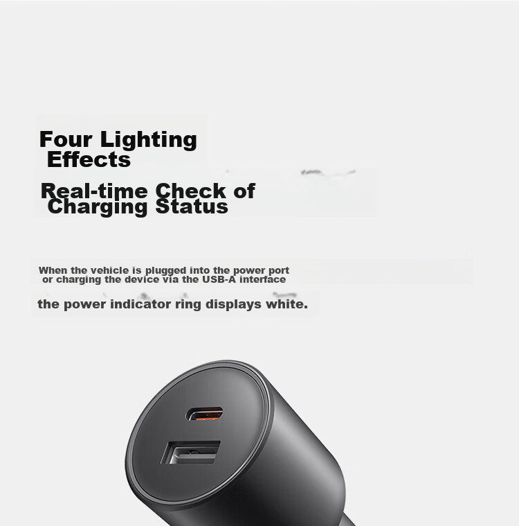 MI Car Charger Super Fast Charging Version with Data Cable, Single Port 90W Dual Port 100W High Power Multi-Functional Car Charger Suitable for MI 17 Phone/MI YU7GT 5
