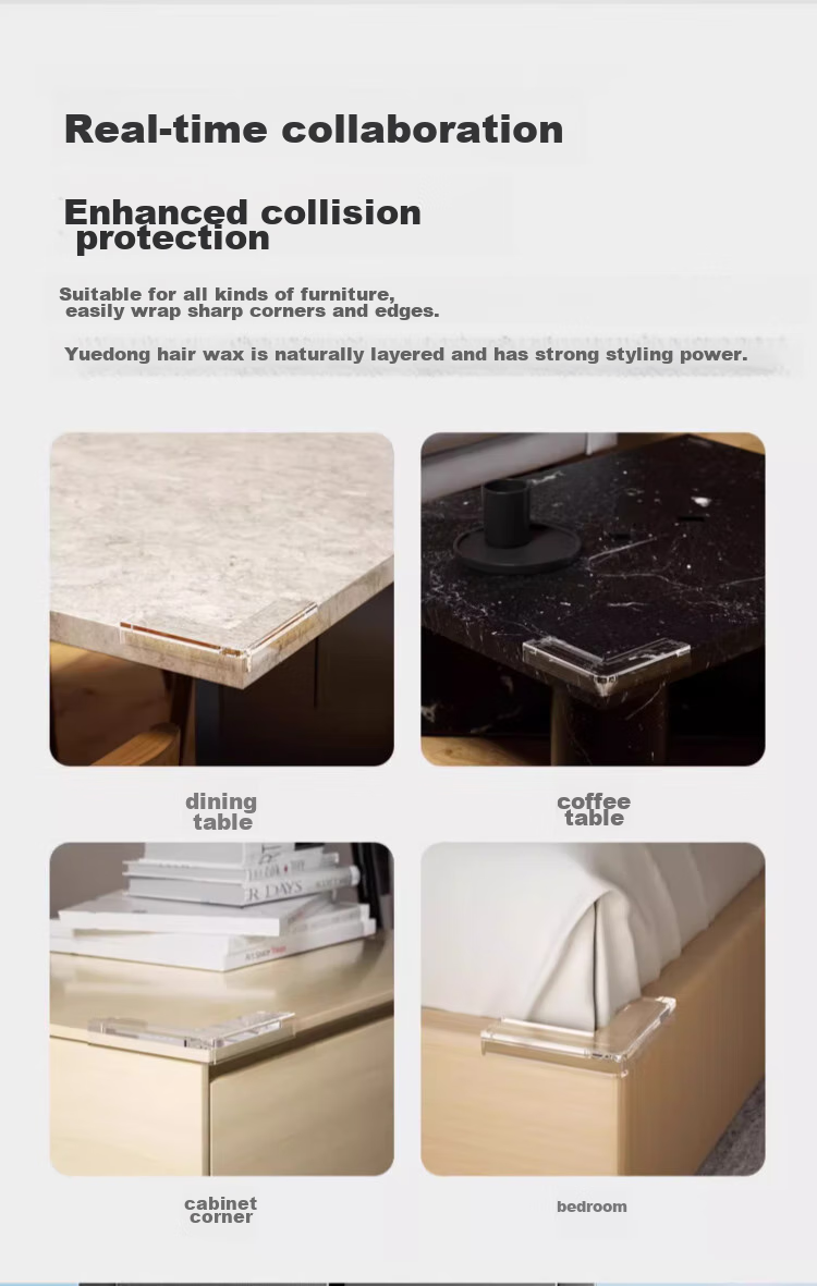 Guangduola Aluminum Window Anti-Collision Corner Guards, Transparent Edge Protectors, Anti-Bump Corner Protectors for Children, Pack of 10 6