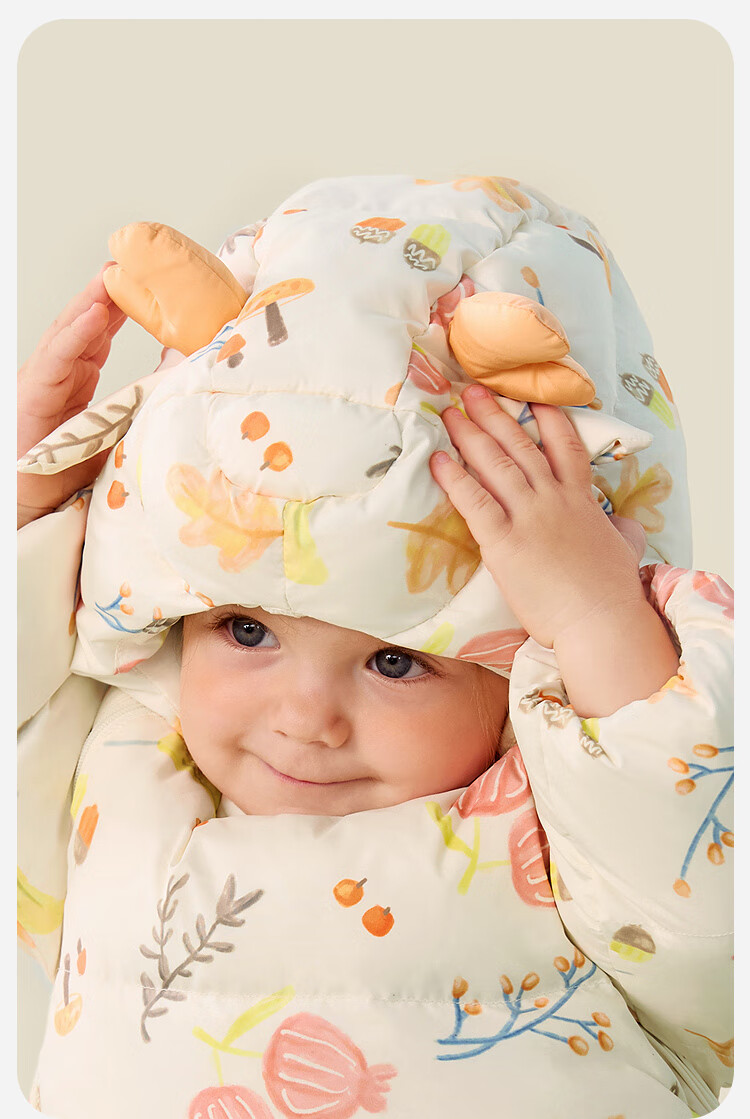 Minibala Bala Mini Egg Puff Unisex Baby Toddler Down Jumpsuit Warm Belly Protection Cute Winter Kidswear 6