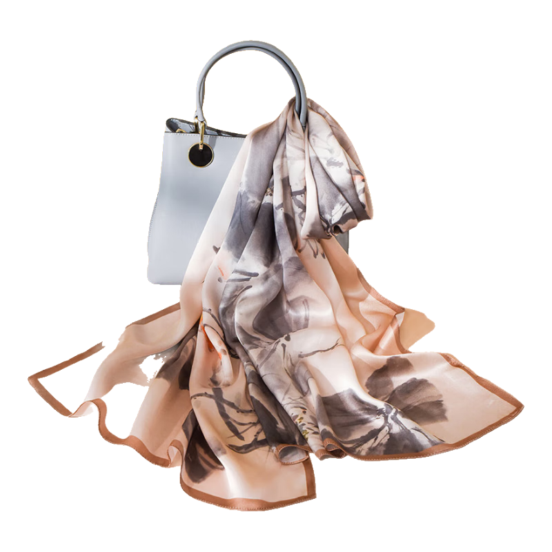 Hangsifu Silk Scarf, Mulberry Silk Shawl, Autumn And Winter Warm Neck Warmer, Birthday Gift for Mom Or Wife
