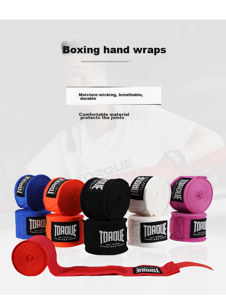 TORQUE Boxing Hand Wraps, Sports Boxing Bandages, Hand Protection for Fighting And Punching Bags, Black, 5 Meters 1
