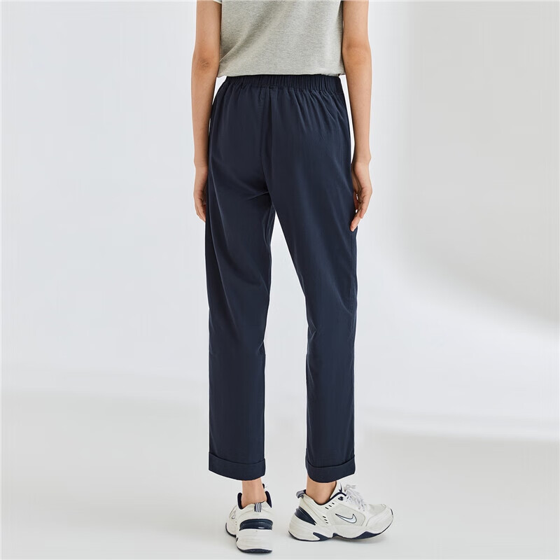 Женские летние брюки Giordano, из 100% хлопка, с эластичным поясом, укороченные, легкие, повседневные, модель 05424354