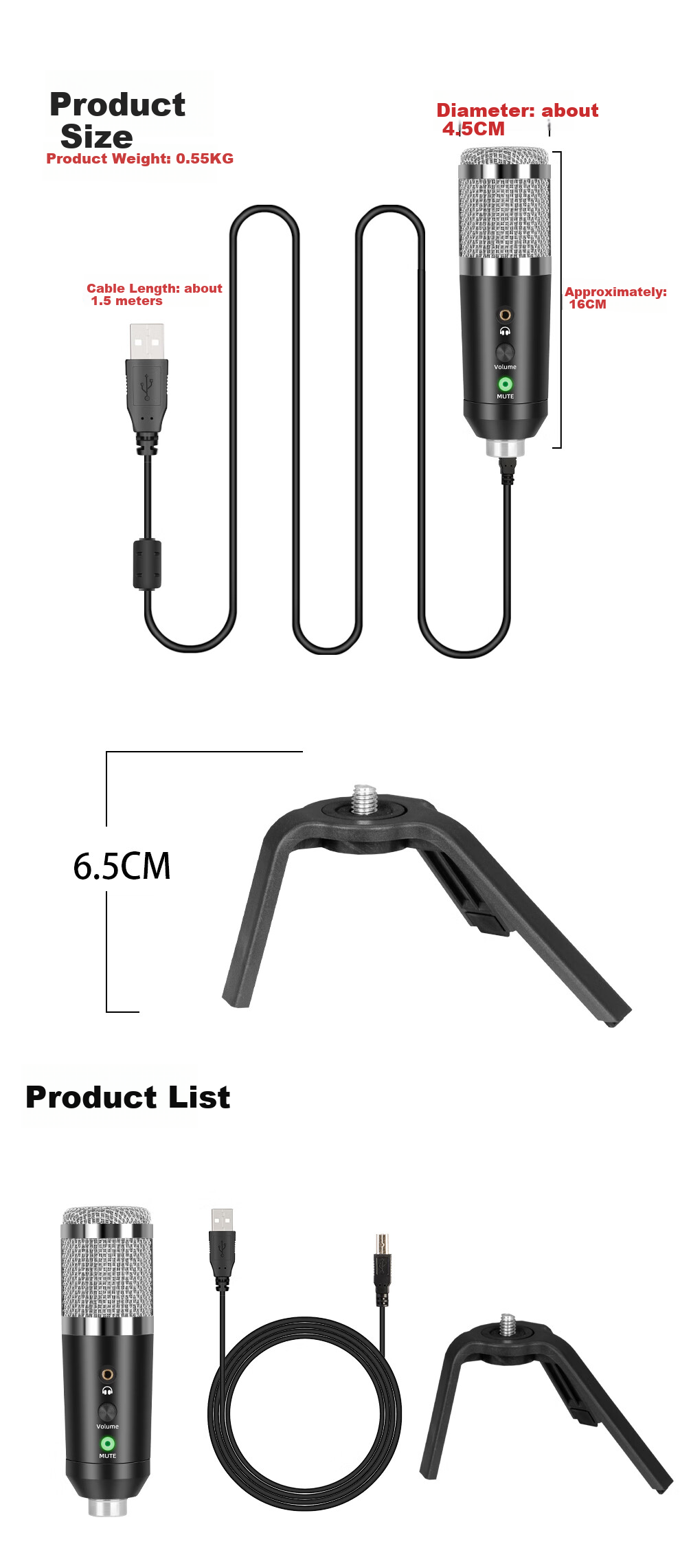 Depusheng A9 USB Microphone for Live Streaming, Compatible with Phones And Computers, for Online Classes, Recording, Voice Overs, Karaoke, Gaming, Livestreaming, TikTok Videos, And Course Materials, Professional Sound Card Microphone with Condenser Capsule, Type-C Connector 5