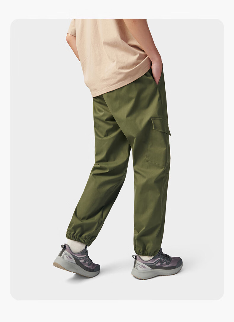TECTOP Outdoor Lightweight Casual Pants, Couple's Loose-Fit Trousers 2412293XX Men's Classic Black L 18