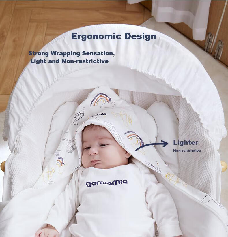 DOMIAMIA Baby Swaddle Blanket, Autumn And Winter Newborn Wrap, Anti-Startle Swaddling Cloth, Infant Small Blanket, Plush Swaddle Wrap, Single Blanket 7