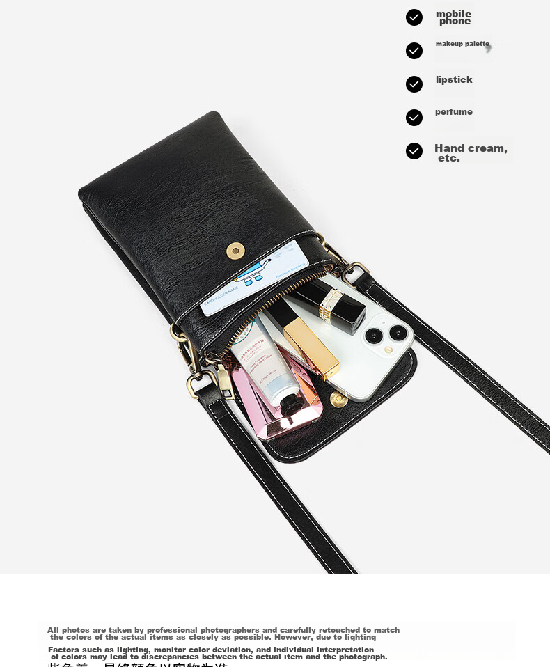 C.BANNER Leather Handbag, Women's Bag, Phone Bag, Shoulder Crossbody Bag, Light Luxury Fashion Birthday Mother's Day Gift, Practical Present for Mom 3
