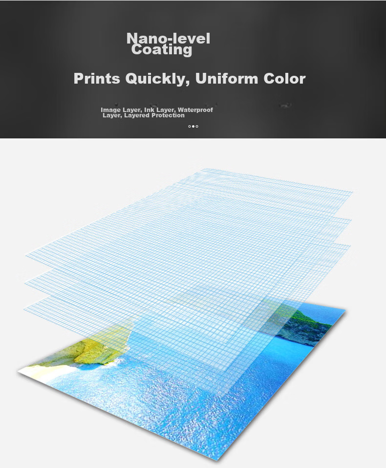 Elifo RC Photo Paper, Glossy Photo Paper, Waterproof Inkjet Printing RC Photo Paper, 260g Photo Paper, RC Photo Paper Velvet Surface, 6 Inch - 50 Sheets 5