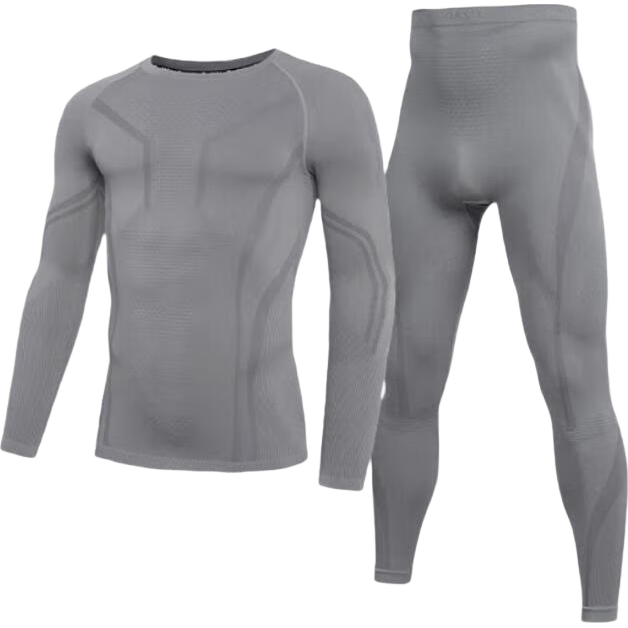 JD Original Yuxue 300 Compression Quick-Dry Thermal Underwear for Men, Warm Base Layer for Skiing, Mountaineering, And Outdoor Sports, Dark Gray M