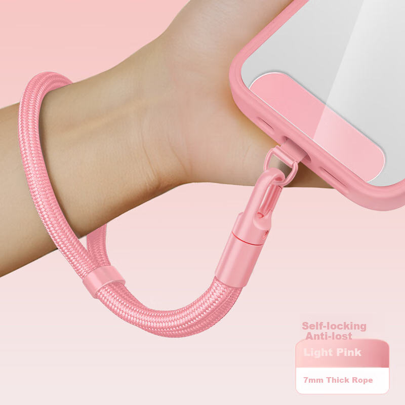 Yingyue Phone Lanyard Wrist Strap European Anti-Theft Travel Protection Anti-Loss Device Shockproof Clip Pad Patch Connecting Piece Back Patch Key Strap Cord Short Style Suitable for Apple Huawei Cases