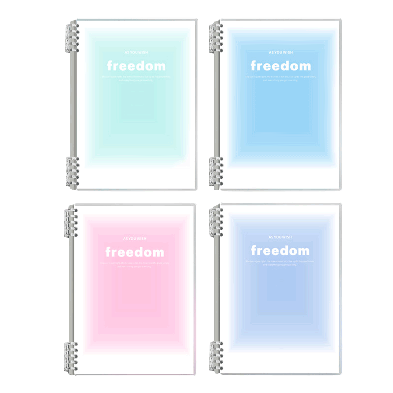 Dile B5 Gradient Loose-Leaf Notebook Detachable Thickened 60 Sheets 4-Pack SJ-365 for Elementary, Middle, and High School Students