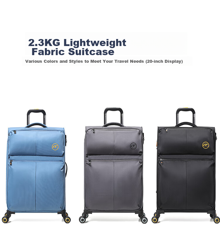 INTERNATIONAL TRAVELLER British IT Luggage Travel Suitcase Ultra-Light Travel Case Small Carry-On 20-Inch 2644 Gray 4