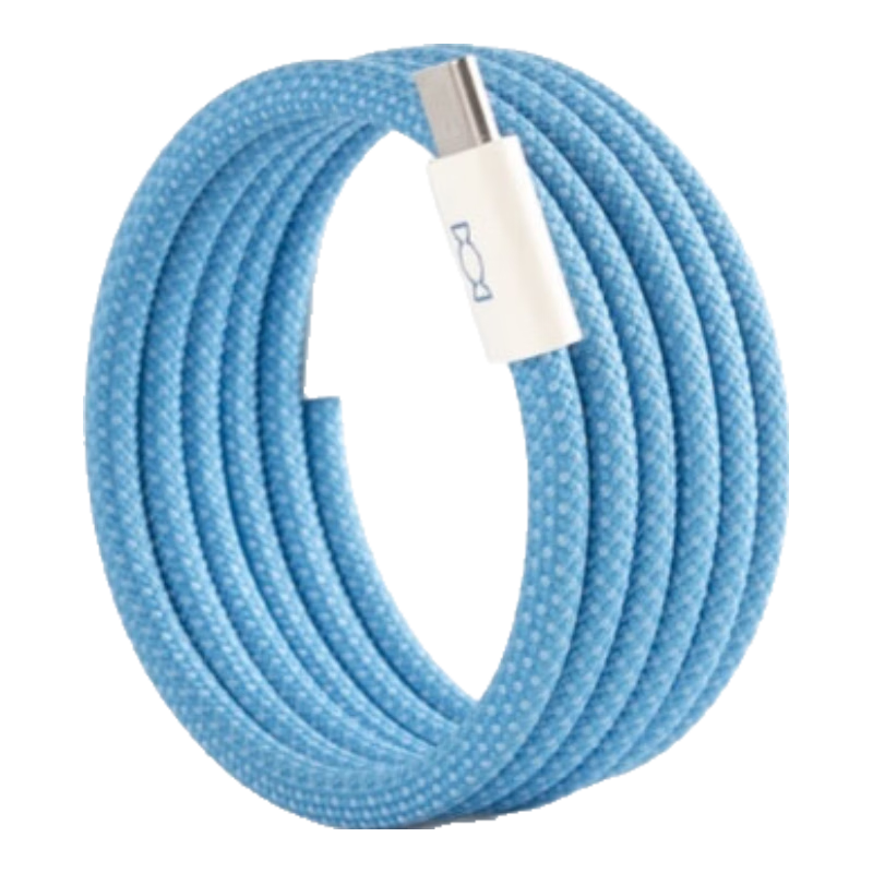 CANDYSIGN Candy Factory MagTie Hard Candy, Fully Magnetic Adhesive Strip, 60W USB-C Cable, Antique Blue Apple IPhone17/16 Charging Cord, Data Cable, 3A Fast Charging Type-C IPad