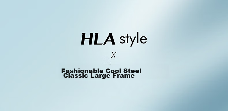 HLA Polarized Sunglasses Black Oversized Frame UV Protection Driving Glasses for Men and Women 1