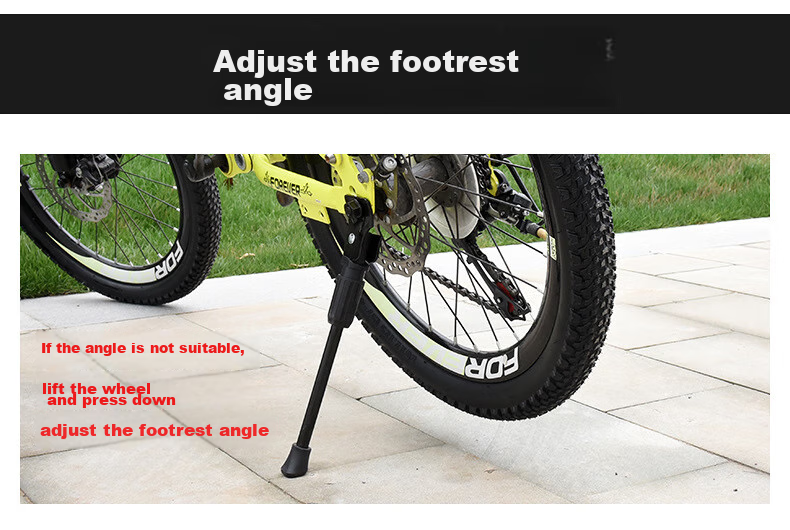 BIKEBROS Children's Bicycle Foot Support Stand, Kids' Bike Foot Support Rack, Children's Support Parking Stand, Bicycle Ladder, 12-Inch Bike Foot Support 14