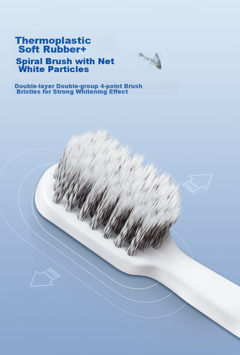 Avec Moi Toothbrush, Soft And Flexible Bristles, Adult Fine Bristle Care Toothbrush, 1 Pack (Gentle on Gums, Deep Cleaning) 4