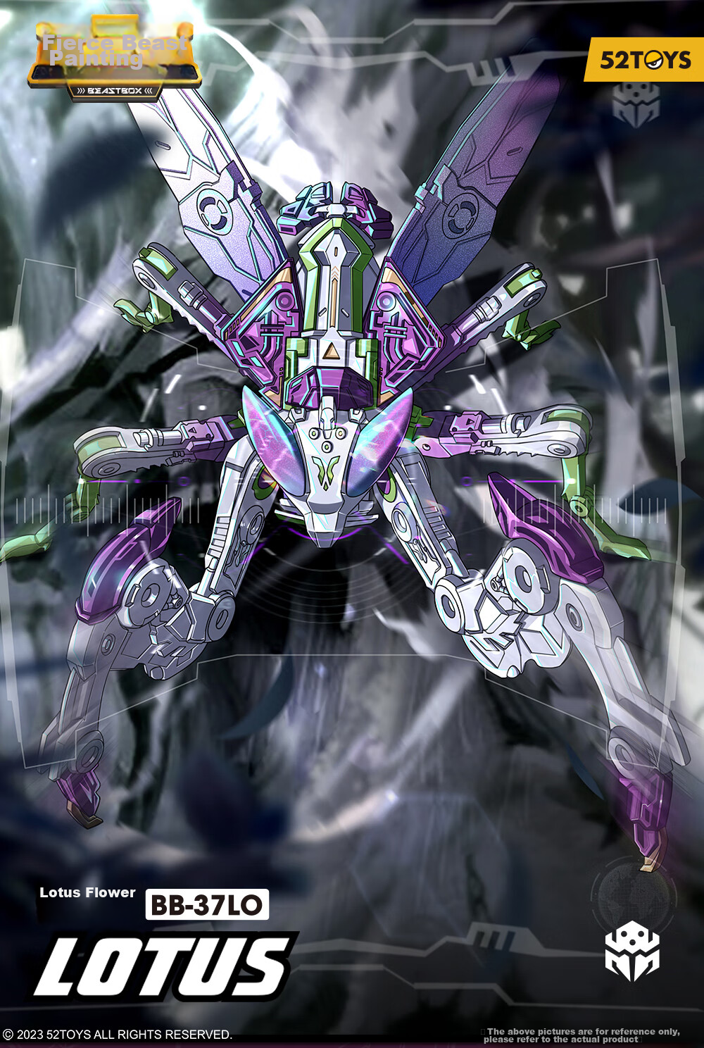 52TOYS Mengshou Xia Lotus Mantis Mecha Assembly Transforming Model Toy Action Figure for Boys over 14 Years Old 1