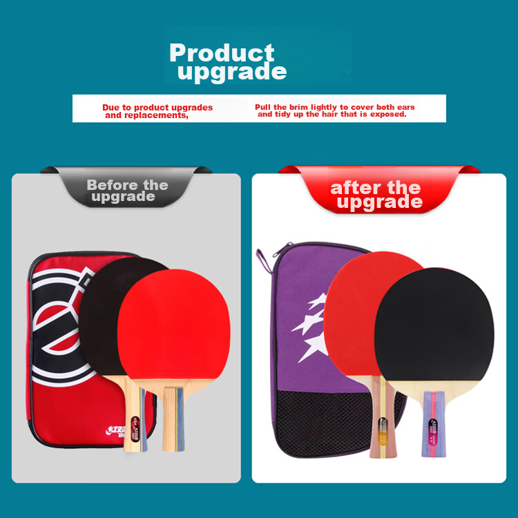 DHS Five-Star Kuangbiao Five-Star Table Tennis Racket, Penhold And Shakehand Grip Set H5 (Including Racket Case And Ping Pong Balls) 1