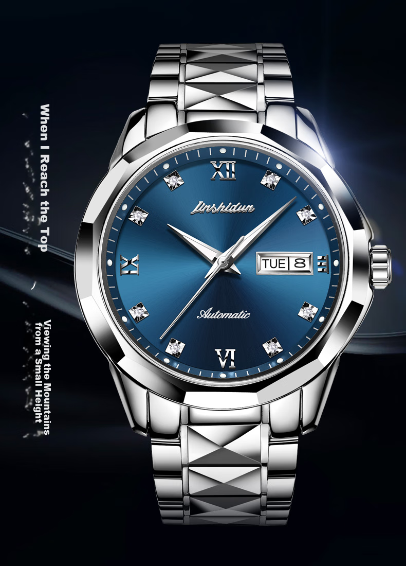 JIN SHI DUN Swiss Certified Authentic Men's Watch 26 New Automatic Mechanical Top Ten Famous Watches Birthday Gift for Husband 17