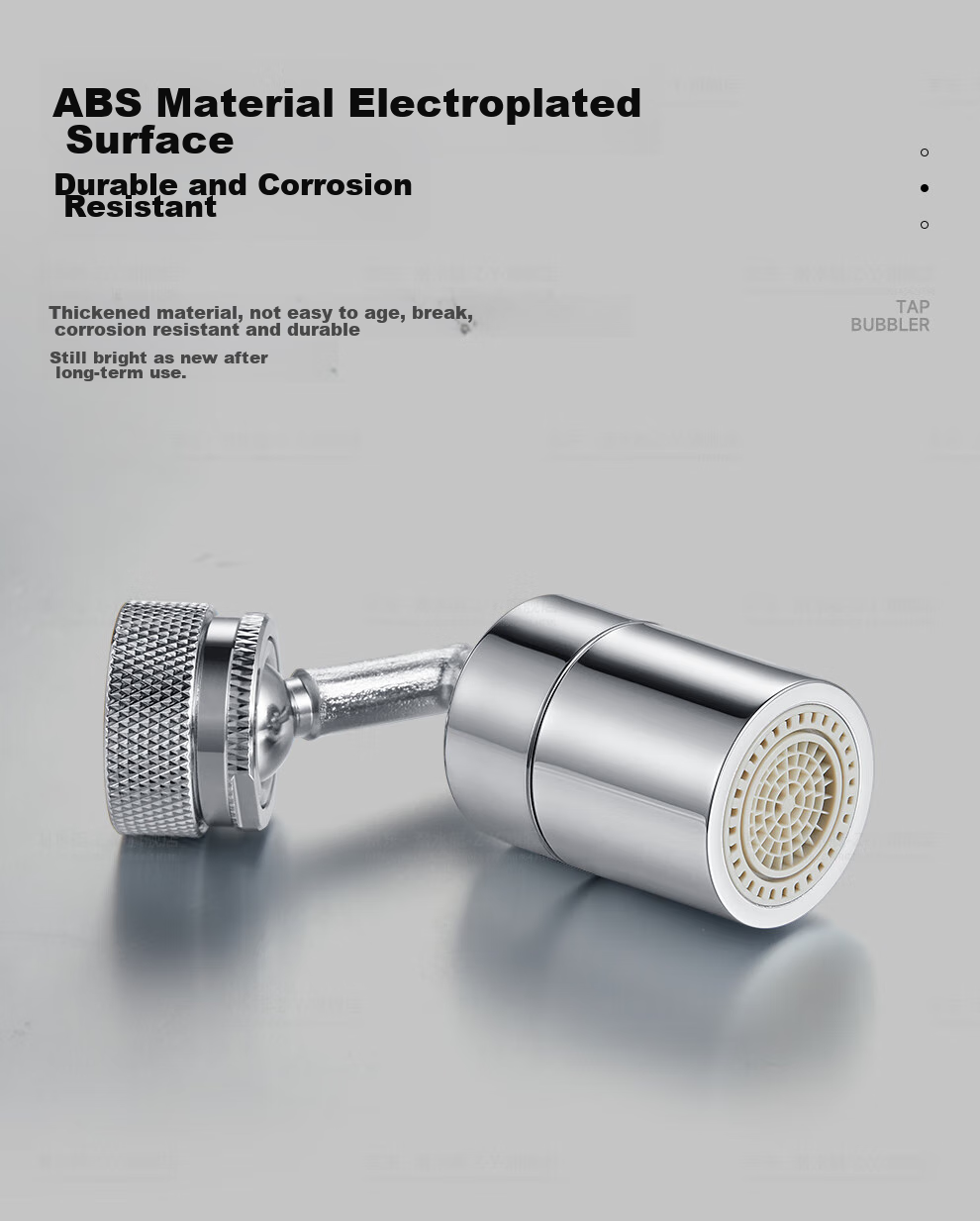 Submarine QP-16 Mechanical Arm Faucet Aerator with Universal Rotation, Dual Water Outlet Modes, Built-in Removable Filter Core 11