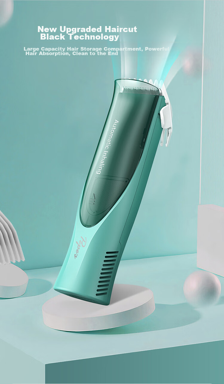 Pepei Automatic Hair Suction Baby Hair Clipper, Children's Hair Clipper, Baby Hair Cutting Tool, PP666II-A 2