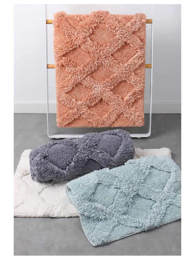 Amarelle Elegant Orchid High-Quality Absorbent Bathroom Mat, Dirt-Resistant Non-Slip Mat26 Rose Red (50*80cm) 8