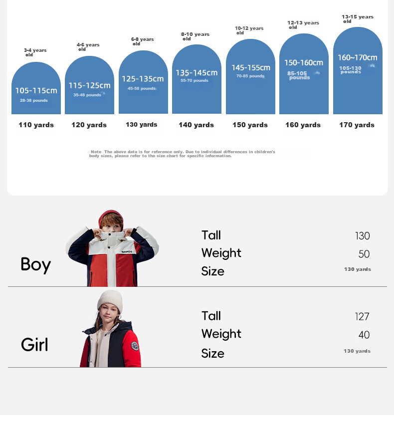 SNOWFLYING Children's Clothing, Boys' down Jacket, Thickened for Older Children, Girls' Mid-Length down Coat, Warm Beige, Size 140 29