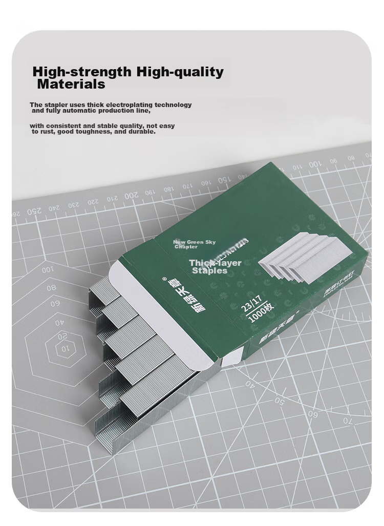 TANGO High-Strength Staples, Size 2317, 1000 Pieces, Office Supplies, Large Capacity, Can Staple up to 150 Pages, Rust-Resistant And Durable, Economical Pack, Not Easily Rusty 2