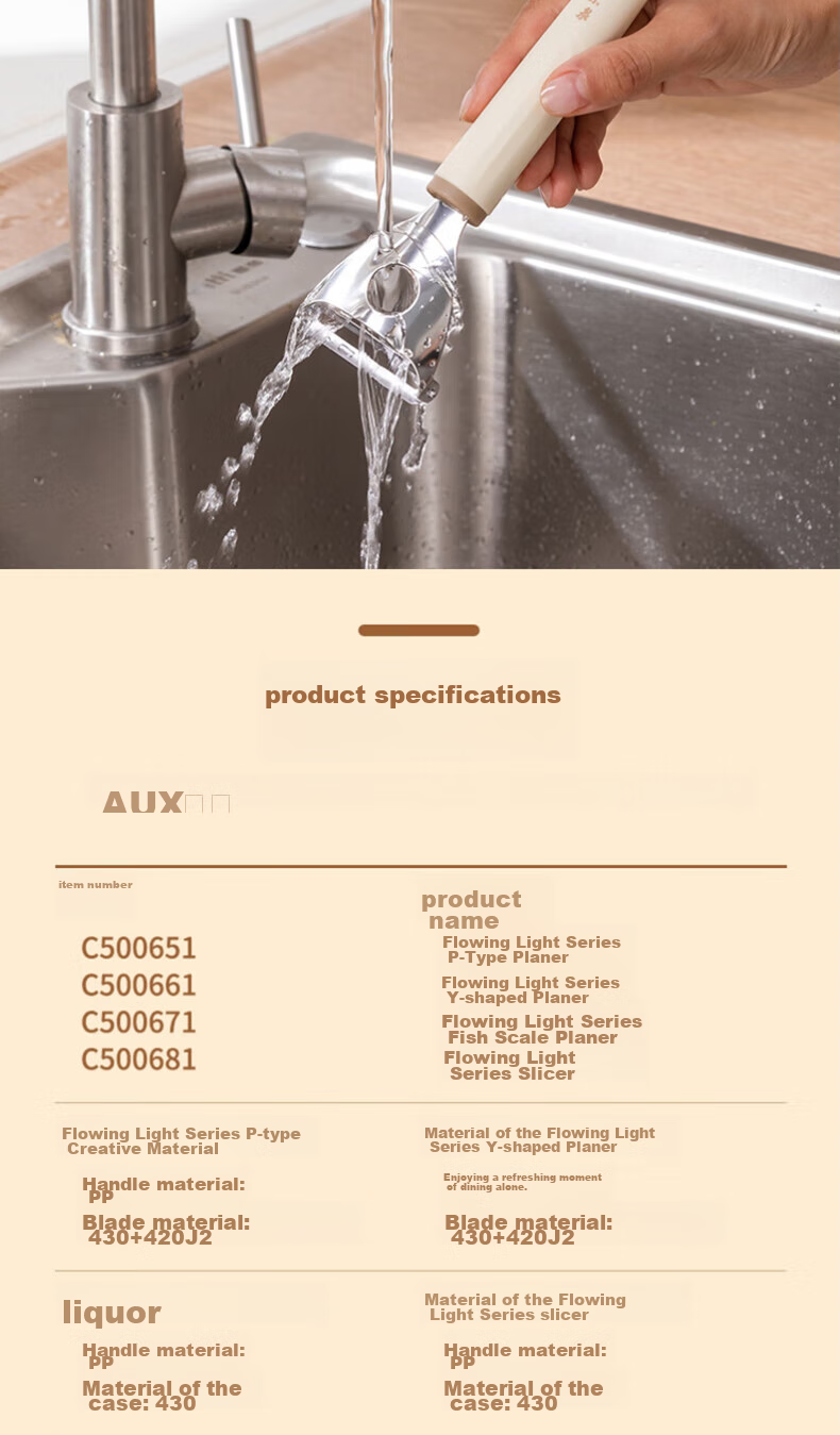 Zhangxiaoquan Kitchen Y-Shaped Peeler, Stainless Steel Household Vegetable And Fruit Portable Peeling Knife, C500661 5