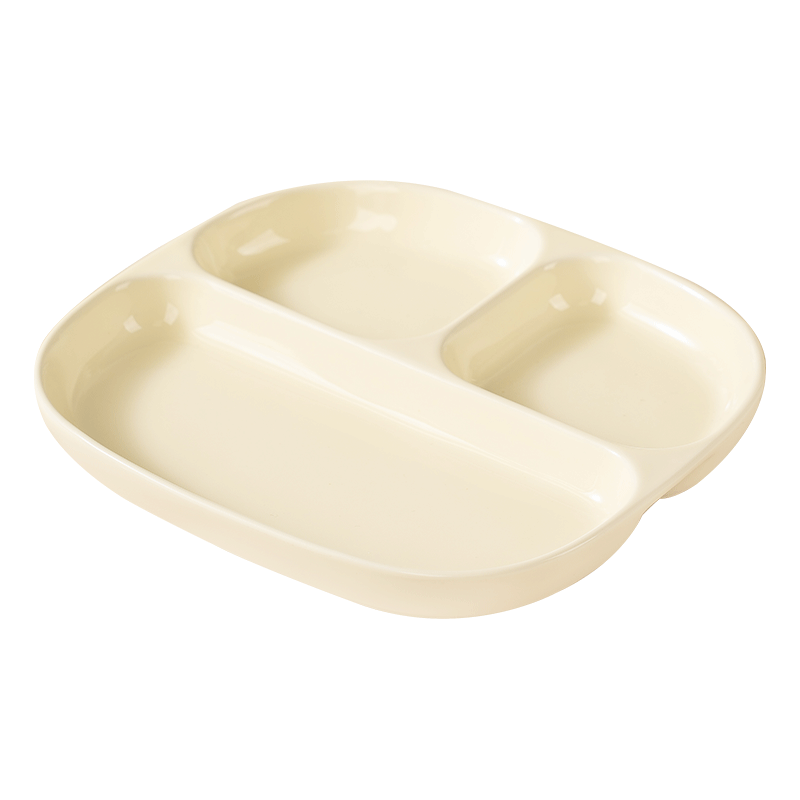 CAIZHI Ceramic Divided Plate, Compartmentalized Dining Plate, Student Breakfast Plate, Dumpling Plate, Fruit Plate, 211 Low-Fat Plate CZ6968