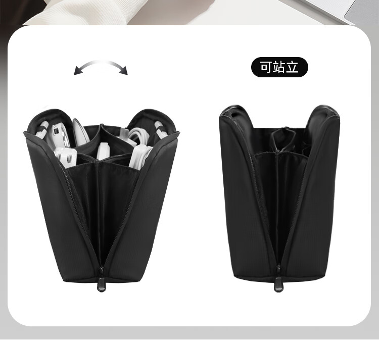 Lehuolvxing Digital Storage Bag for Chargers, Phone Cables, Portable Power Bank Accessories, Mouse, Small Passport And ID Holder 1