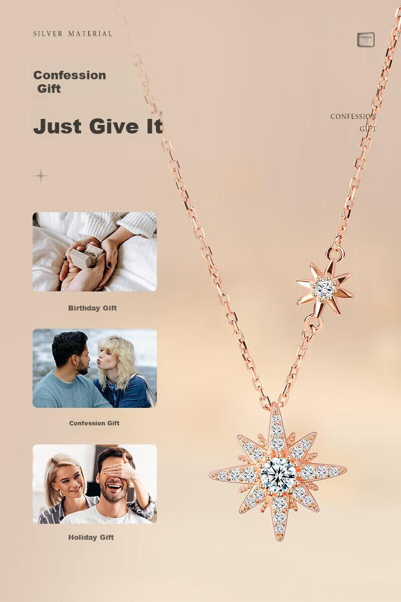 MANHE S925 Silver Necklace for Women, 2026 New Style Pendant Jewelry, Practical Birthday Gift for Wife Or Girlfriend 6