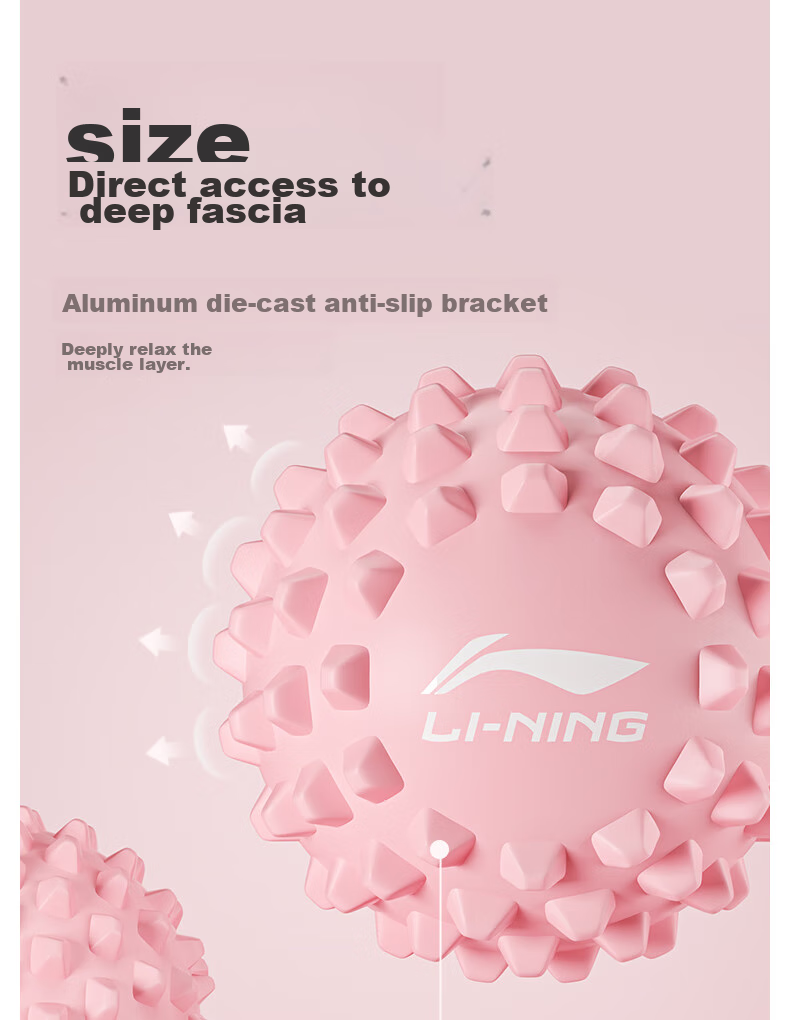 Li-Ning Foot Massage Ball, Muscle Relaxation Ball, Meridian Ball for Feet, Waist And Back, Fitness Yoga Shoulder Neck Massage Ball 5