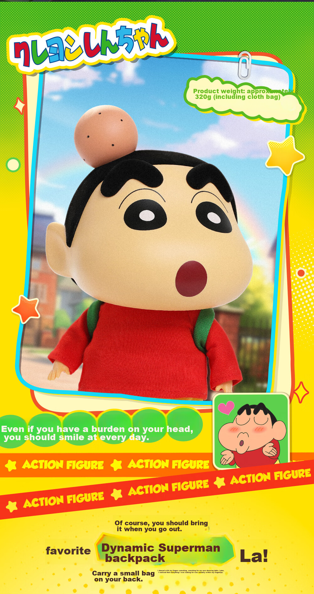 52TOYS Crayon Shin-Chan Articulated Figurine - Classic Design Version, Trendy Toy Doll, Action Figure, Collectible, Graduation Gift 11