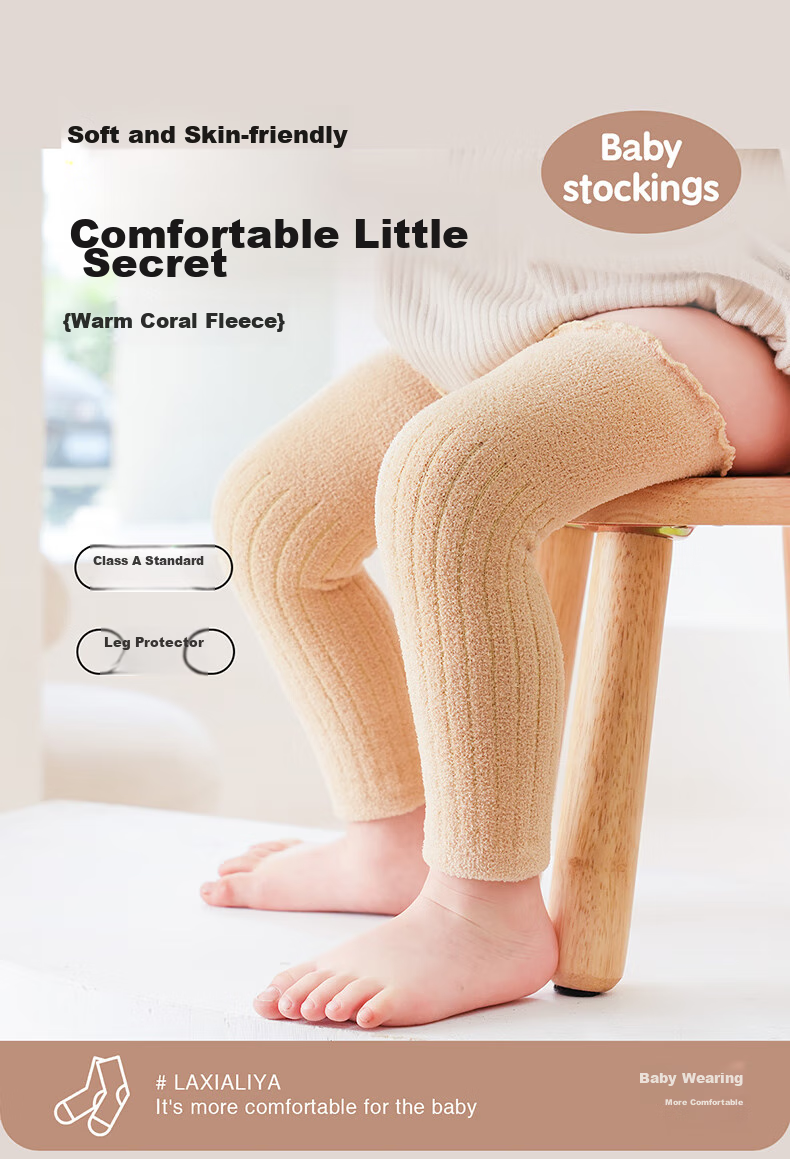 LAXIALIYA Children's Sock Covers, Baby Slouch Socks, Infant Thigh-High Socks, Knee-High Socks, Diaper Changing, Warm, Newborn Autumn And Winter 1