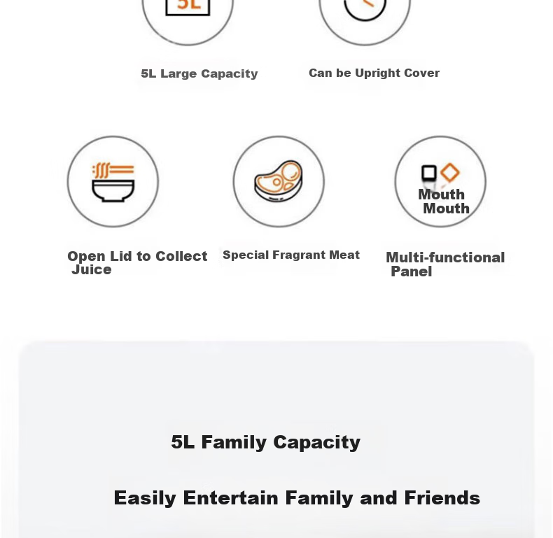 Joyoung Home 5L Electric Pressure Cooker Multifunctional Electric Pressure Cooker with Lid, High-Pressure Cooker, Electric Rice Cooker, Rice Cooking Pot Y-50C31 3