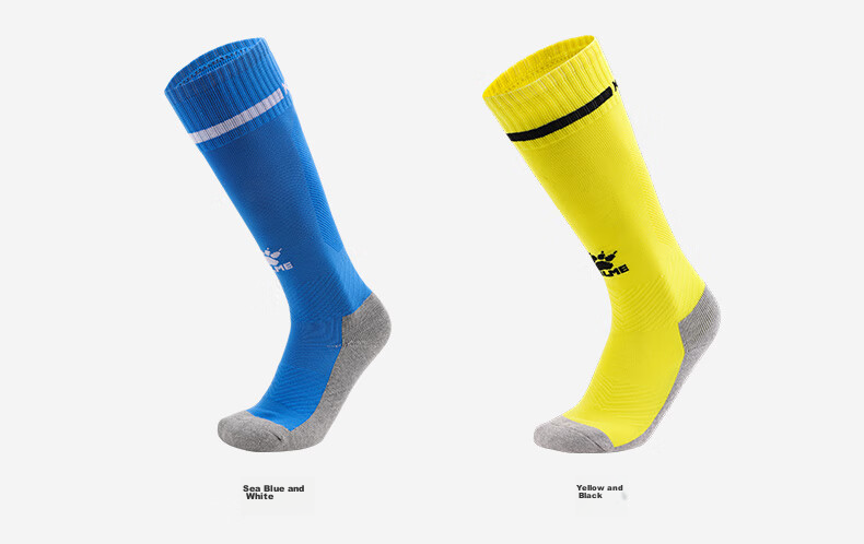 KELME Children's Soccer Socks, Long Training Socks, Non-Slip Breathable Professional Training Soccer Socks, Black And White 18