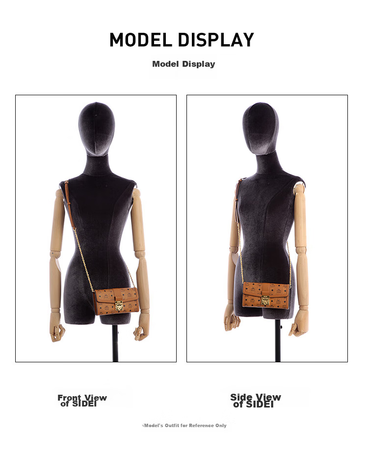 MCM [Brand Original Box] TRACY Large Leather Chain Crossbody Women's Bag, Cognac Color, Gift 3