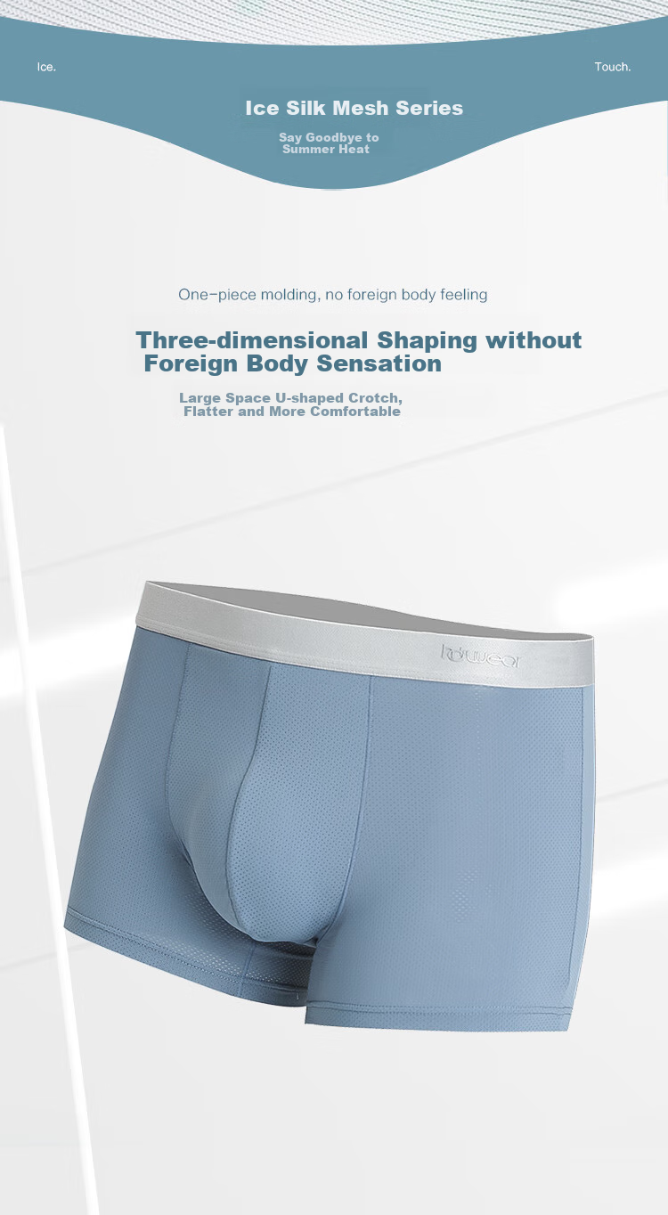 Hodo Men's Underwear, Pure Cotton Crotch, Antibacterial And Breathable Boxer Briefs, 4-Pack, Zuoyi 170 10