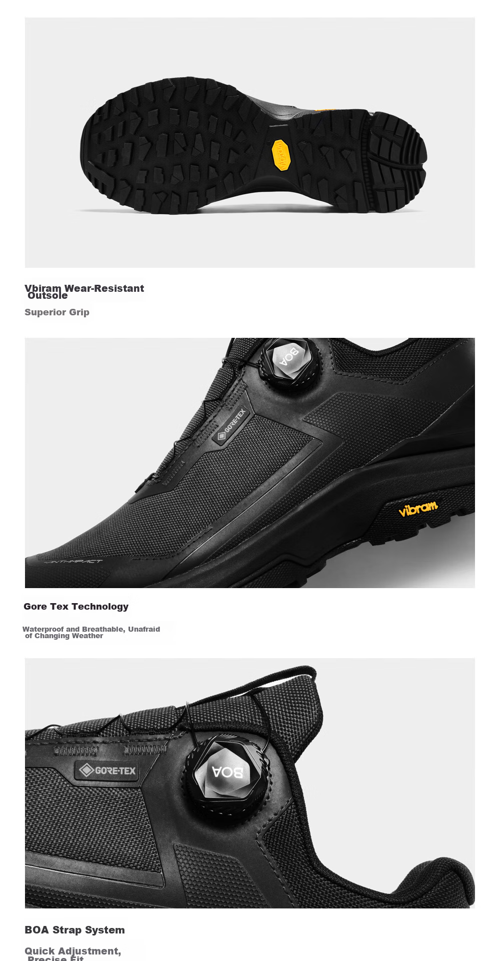 KAILAS Jieshan GTX BOA Lightweight Hiking Shoes, Waterproof V-Bottom, Non-Slip Outdoor Mountaineering Shoes for Me 10