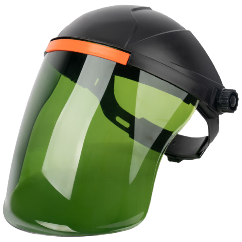 Minggu Protective Impact-Resistant Welding Face Shield Head-Mounted Green Face Screen