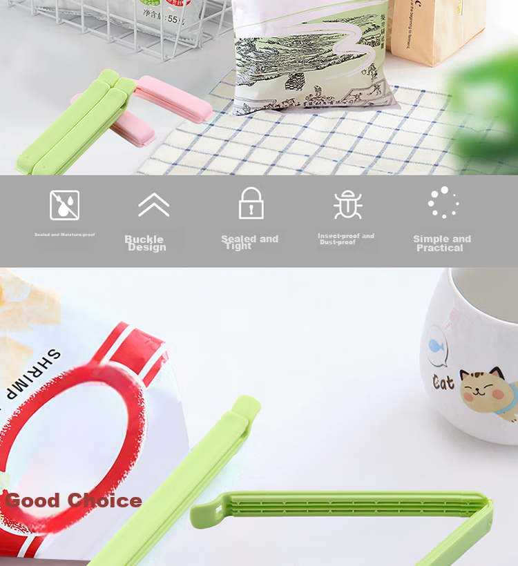 CHAHUA Food Sealing Clips, Food Sealing Clips, Moisture-Proof Clips, Large Size 3, Medium Size 4, Small Size 5, Combination Pack 2