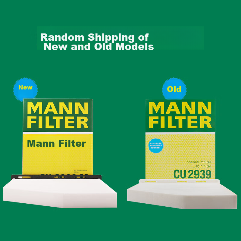 MANNFILTER Air Conditioning Filter Element CU2939M for Magotan, Sagitar, CC, Tiguan, Golf, Passat, Beetle/Q3 1